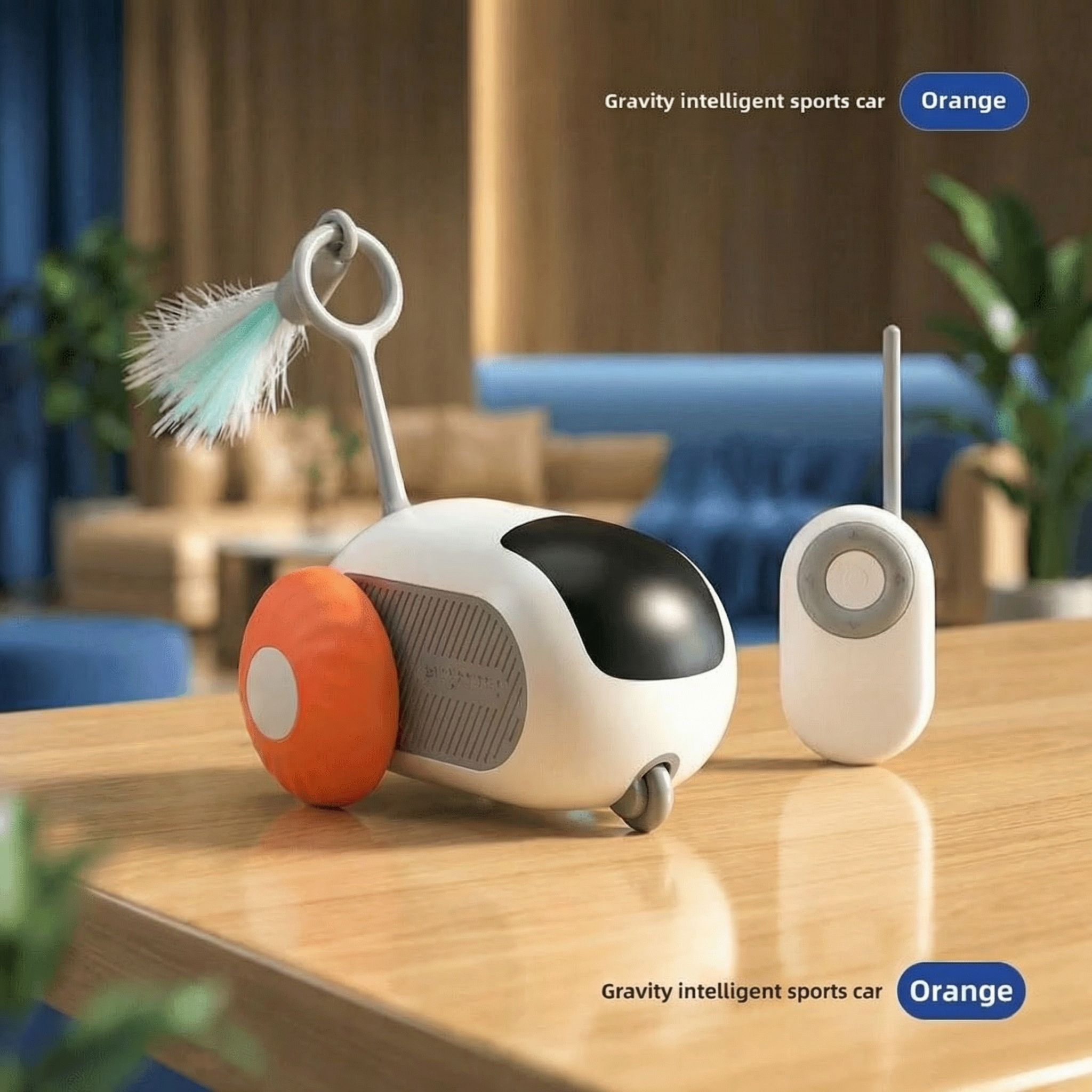 Premium Smart Interactive Pet Car 3-Speed Automatic Toy for Cats & Dogs – Obstacle Avoidance