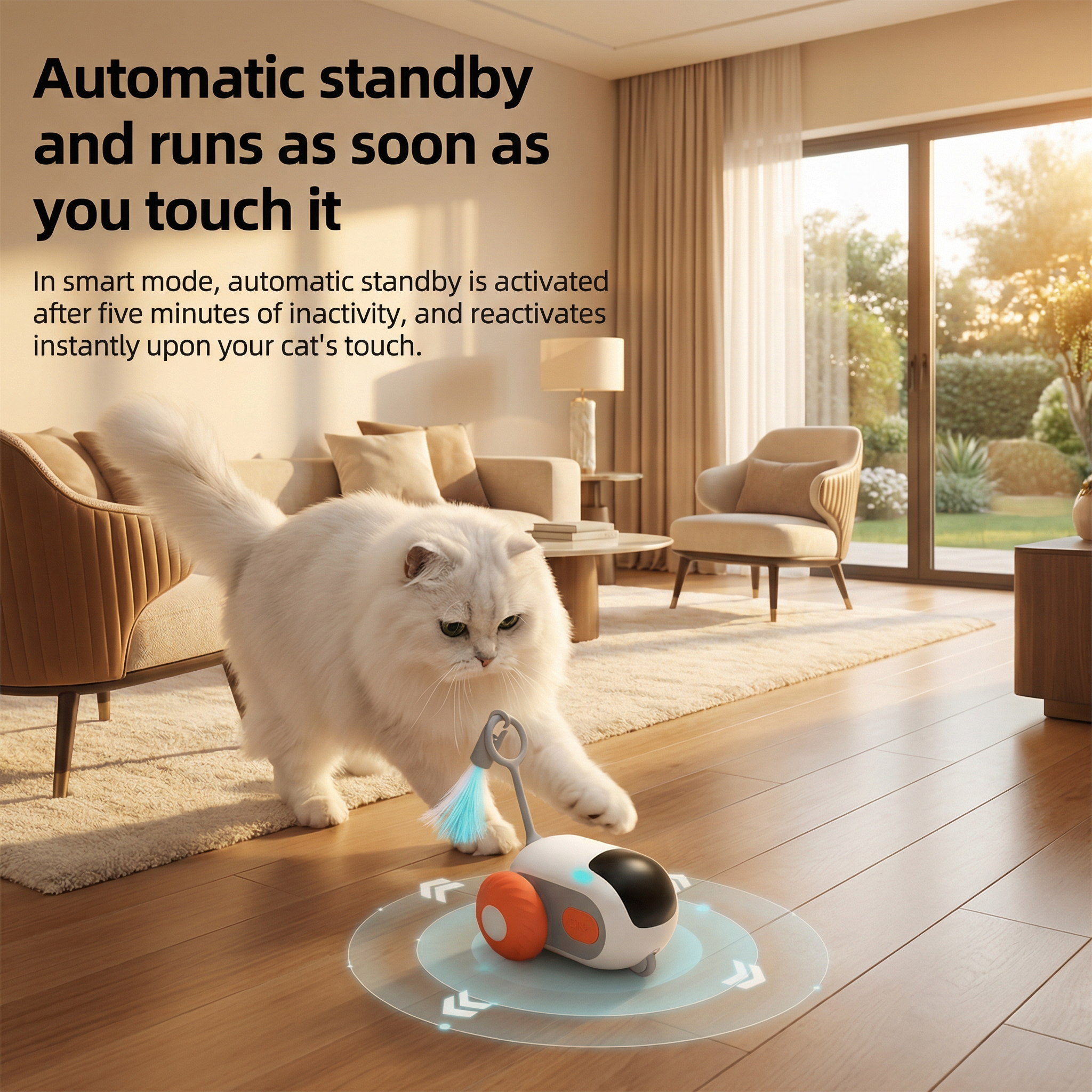 Premium Smart Interactive Pet Car 3-Speed Automatic Toy for Cats & Dogs – Obstacle Avoidance